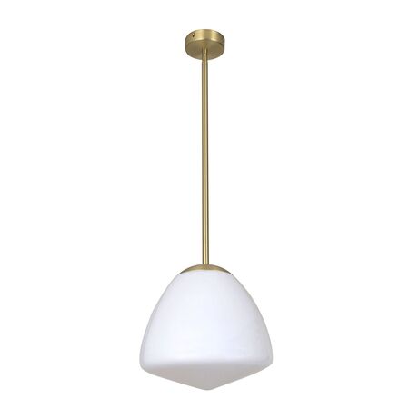 Pendant Light ES Dome Glass Matt Black Frosted 280mm CLA Lighting
