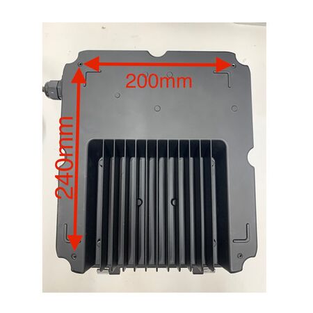 Bulkhead Light 20W Rect Eyelid 5000K IP65 Black CLA Lighting