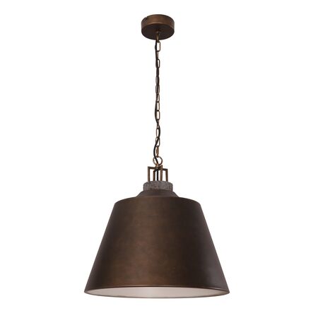 Pendant ES Bell Black Metal Grey Travertine 450mm CLA Lighting