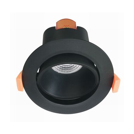 Downlight Tilt 10W Tri-Colour Brushed Nickel 70-90mm CLA Lighting