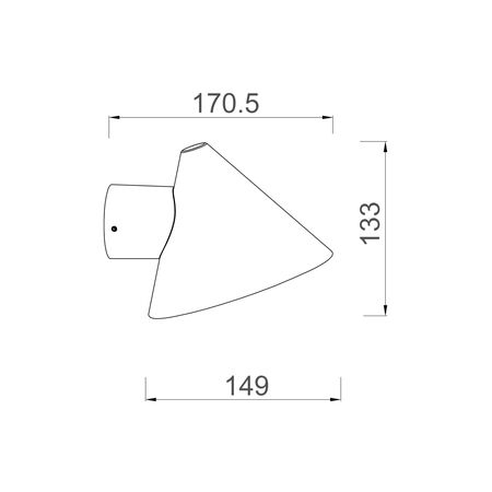 Outdoor Wall Light GU10 Cone Matt White IP65 CLA Lighting