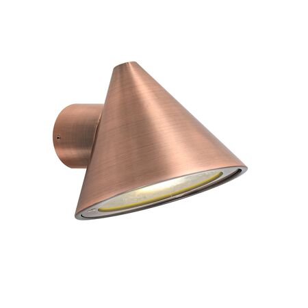 Outdoor Wall Light GU10 Cone Matt Black IP65 CLA Lighting
