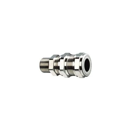 Ex de Armoured Cable Gland M20 12-14.5mm Nickel Brass Kopex