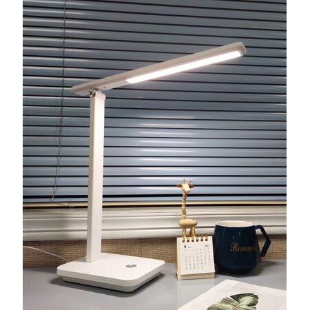 Table Lamp 5W Tri-Colour Rechargeable White 353mm CLA Lighting