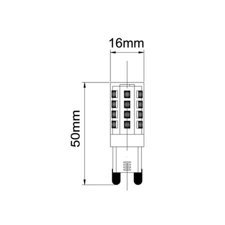LED Globe G9 3W 3000K Clear 240lm CLA Lighting