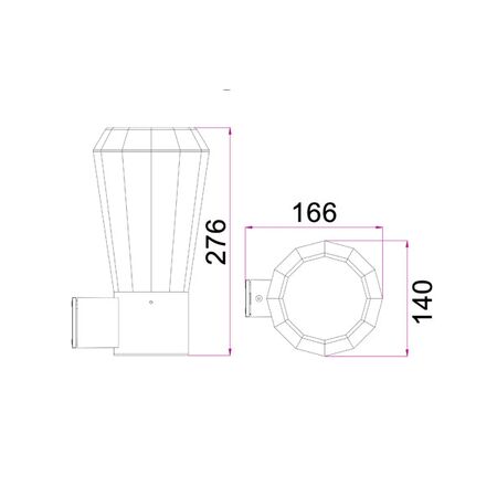 Outdoor Wall Light LED 20W 3000K Dark Grey IP54 CLA Lighting