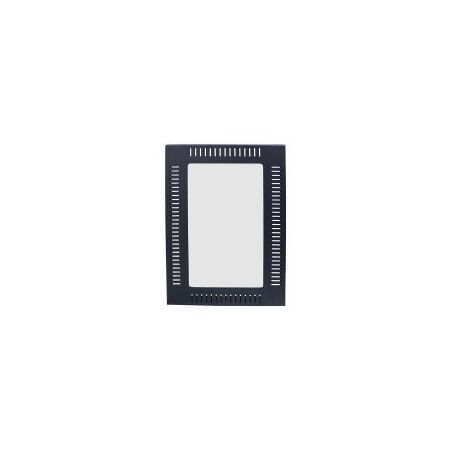 6RU Slim Wall Mount Cabinet Glass Door Redback