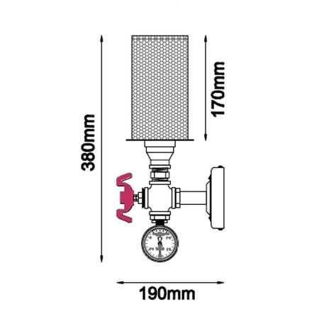 Wall Light ES Oblong Black Mesh CLA Lighting