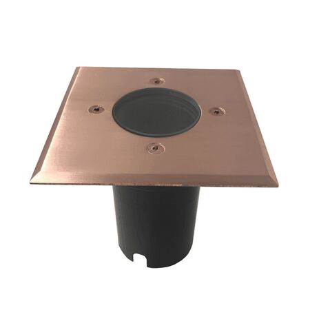 Inground Light MR16 Square Solid Copper IP67 120mm CLA Lighting