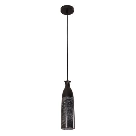 Pendant Light ES White Marble Cylinder Brass 90mm CLA Lighting