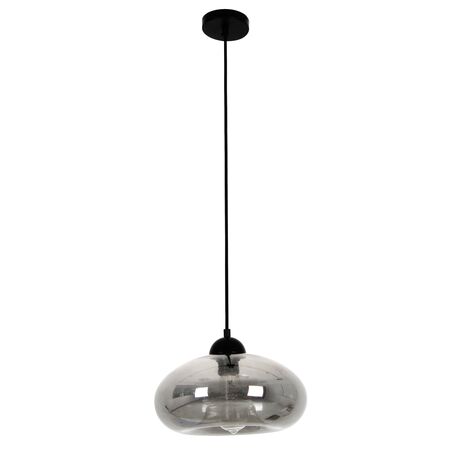 Pendant Light ES Smoked Glass Oval 275mm CLA Lighting