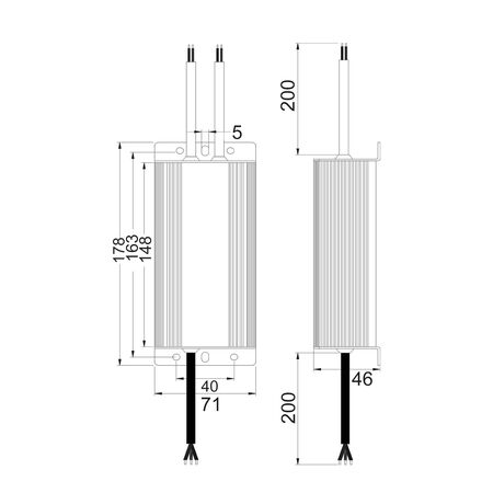 LED Driver 12V DC 100W Rectangular IP67 CLA Lighting