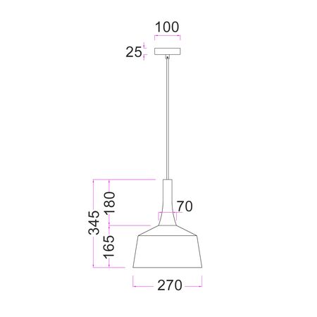 Pendant Light ES Dome Rustic Brown Travertine 550mm CLA Lighting