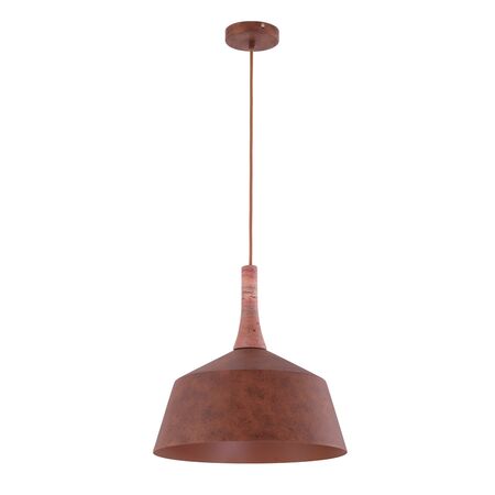 Pendant Light ES Dome Rustic Brown Travertine 550mm CLA Lighting