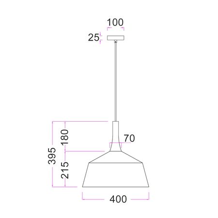 Pendant Light ES Dome Rustic Brown Travertine 270mm CLA Lighting