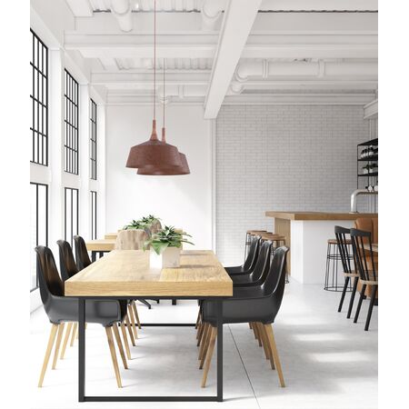 Pendant Light ES Dome Rustic Brown Travertine 270mm CLA Lighting