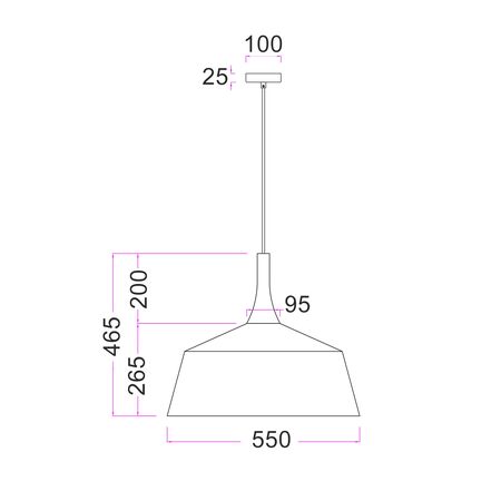Pendant Light ES Dome Rustic Brown Travertine 550mm CLA Lighting