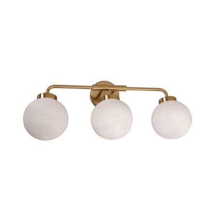 Wall Light ES 3 Light White Alabaster Sphere 140mm CLA Lighting
