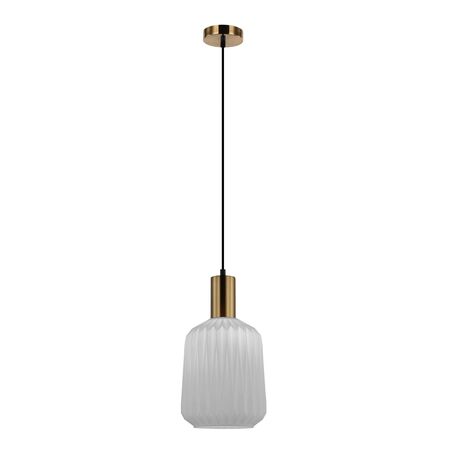 Pendant Light ES Pleated Opal Opaque Jar 200mm CLA Lighting