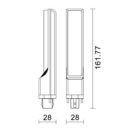 LED Globe G24D PLC 2 Pin Rotatable 9W 4000K 810lm CLA Lighting