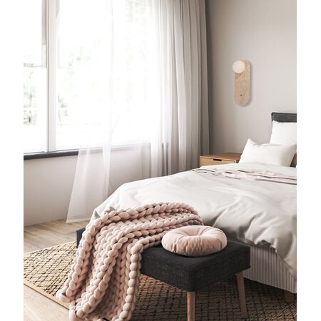 Wall Light G9 Oblong Travertine Beige with Switch CLA Lighting