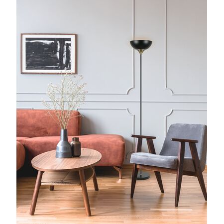 Floor Lamp ES Iron Antique Brass Matt Black 290mm CLA Lighting