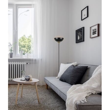 Floor Lamp ES Iron Antique Brass Matt White 290mm CLA Lighting