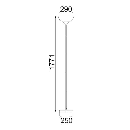 Floor Lamp ES Iron Antique Brass Matt White 290mm CLA Lighting
