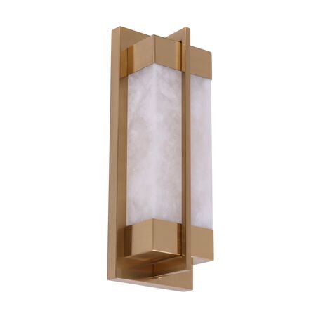 Wall Light 2 Light SES White Marble Brass 380mm CLA Lighting