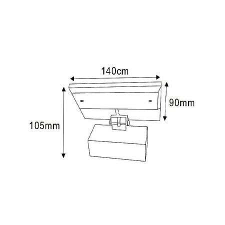 Wall Light Adjustable Uplight 6W Matt White 3000K CLA Lighting