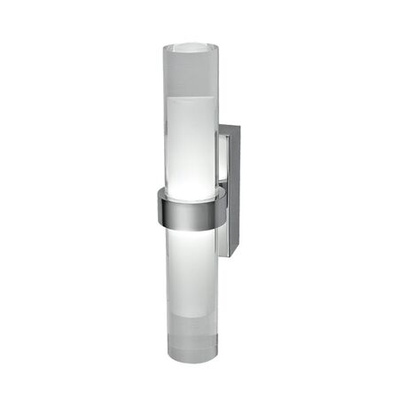 Wall Light Up/Down 2 Light Satin Chrome 3000K 230lm CLA Lighting