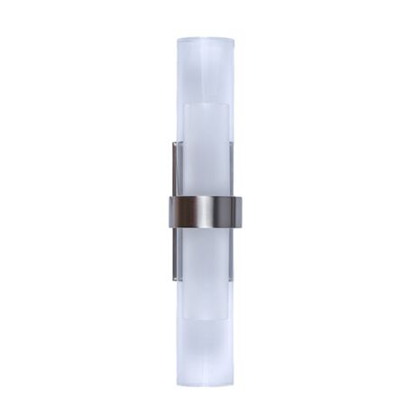 Wall Light Up/Down 2 Light Satin Chrome 3000K 230lm CLA Lighting