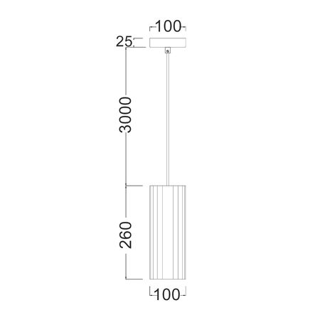 Pendant Light ES Oblong Beige Travertine Brass 100mm CLA Lighting