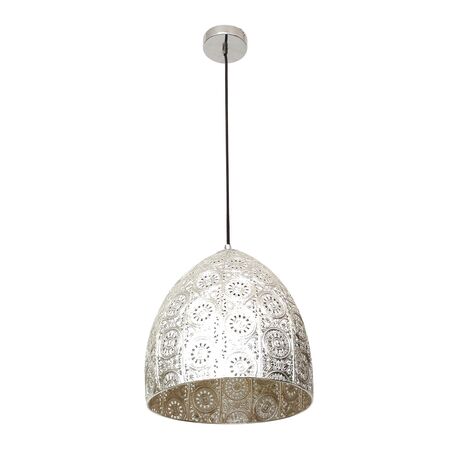 Pendant Light ES Ellipse Chrome Steel 310mm x 320mm CLA Lighting