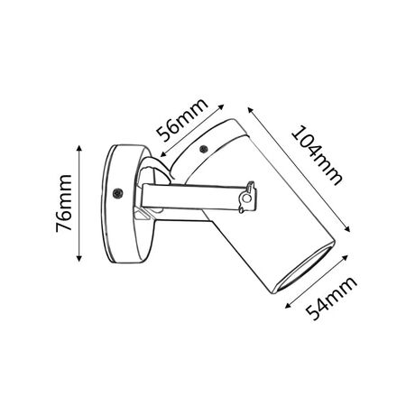 Spot Light Adjustable GU10 Aged Copper IP54 CLA Lighting