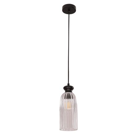 Pendant Light ES Clear Glass Ellipse Brass 120mm CLA Lighting