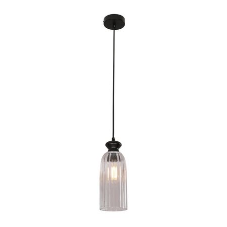 Pendant Light ES Clear Glass Ellipse Brass 120mm CLA Lighting