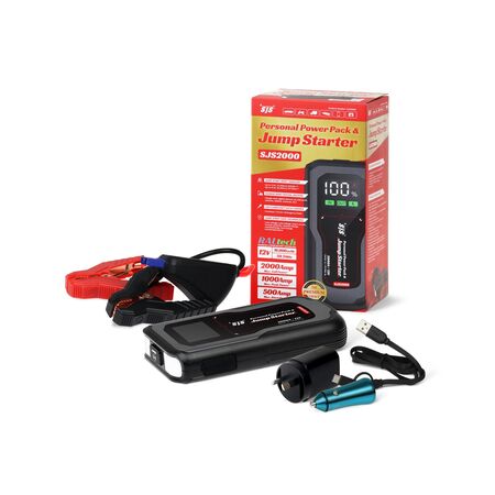 Jump Starter Kit 2000A Petrol 6000cc Diesel 3000cc CLA Lighting