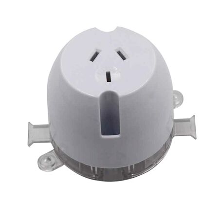 Plug Base Single 3 Pin 10A Earthed Pack of 10 CLA Lighting