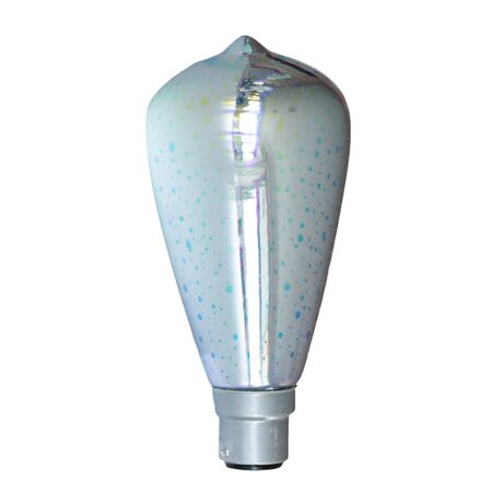 LED Globe BC ST57 Pear 4W Firework Effect 50lm CLA Lighting