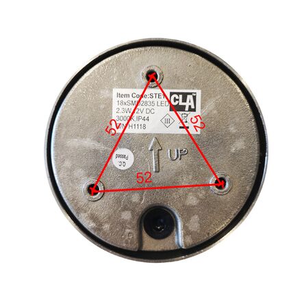 Step Light 240V 1W 3000K Eyelid Black IP44 104mm CLA Lighting
