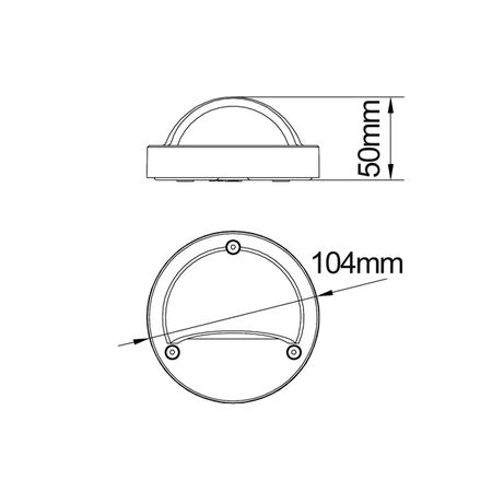 Step Light 240V 1W 3000K Eyelid Black IP44 104mm CLA Lighting
