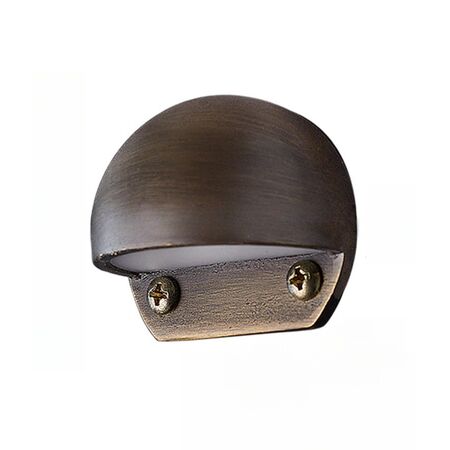 Step Light 12V 1W 3000K Eyelid Nickel IP65 55mm CLA Lighting