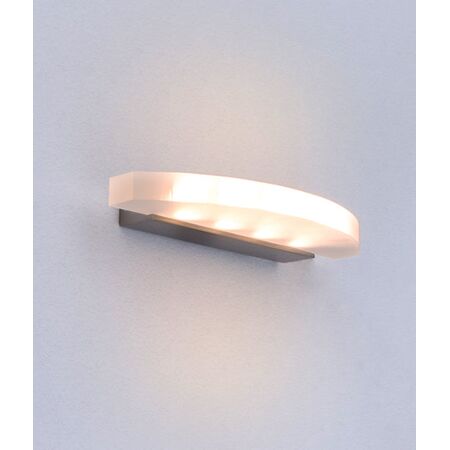 Wall Light 6W Curved Satin Nickel 3000K 460lm CLA Lighting
