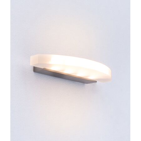 Wall Light 6W Curved Satin Nickel 3000K 460lm CLA Lighting