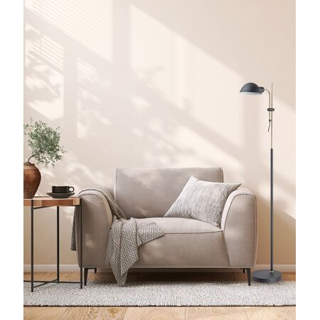 Floor Lamp ES Sand Black Brass Adjustable 160mm CLA Lighting
