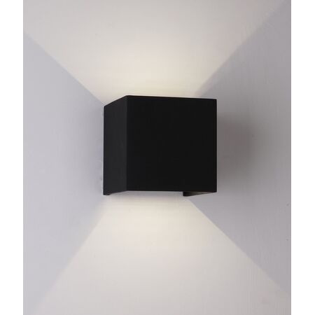 Outdoor Wall Light LED 6.8W 3000K Square Black IP54 CLA Lighting