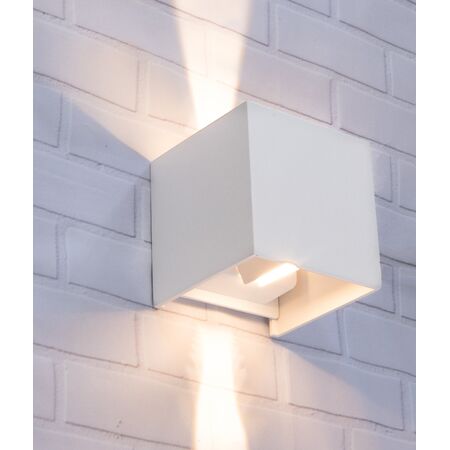 Outdoor Wall Light LED 6.8W 3000K Square Black IP54 CLA Lighting