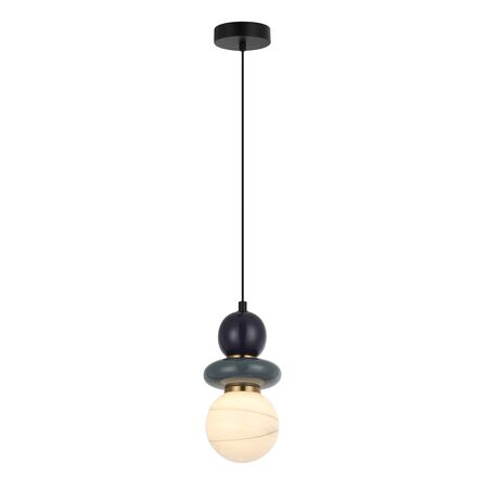 Pendant G9 Opal Diffuser Grey Purple Ceramic 120mm CLA Lighting