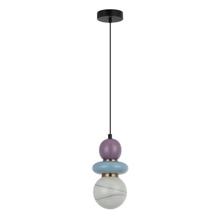 Pendant G9 Opal Diffuser Pink Peach Ceramic 120mm CLA Lighting